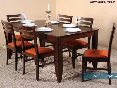 میز ناهار خوری 6 نفره SZ13